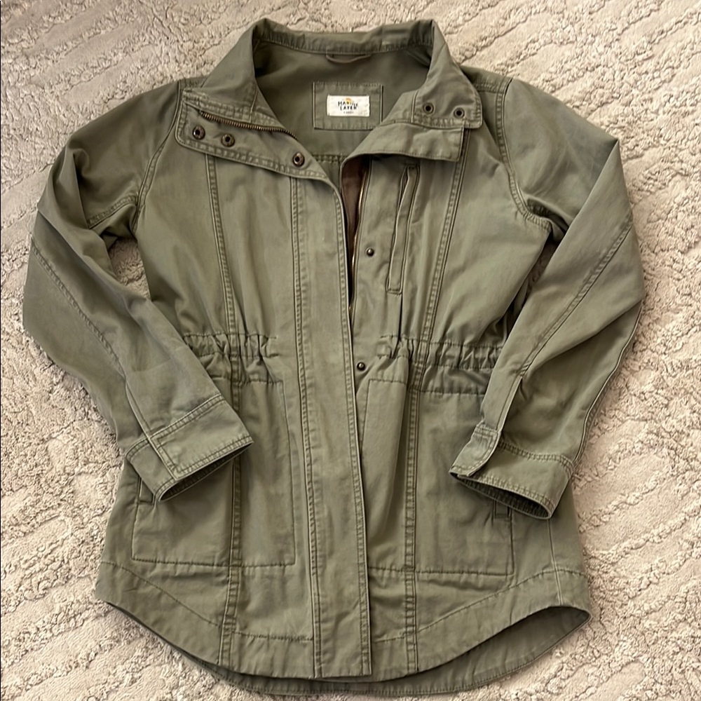 Marine Layer Olive Utility Jacket